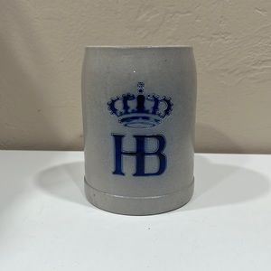 Vintage Stoneware HB Hofbrauhaus German Tankard Octoberfest stein 0.5lt mark